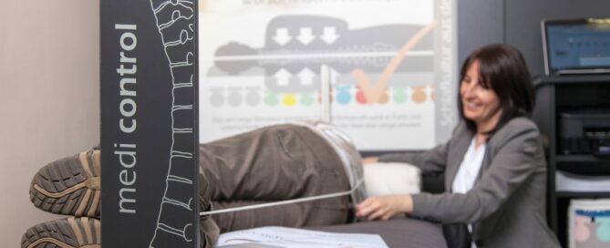 Vermessung auf dem Liegesimulator