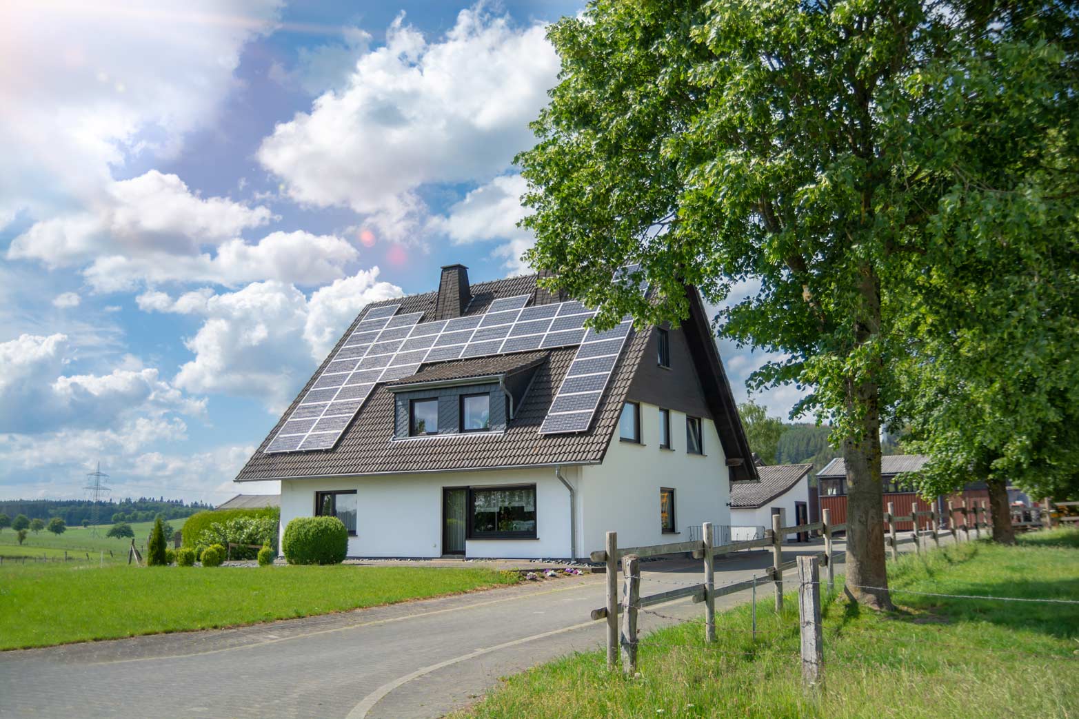 Haus mit Solar